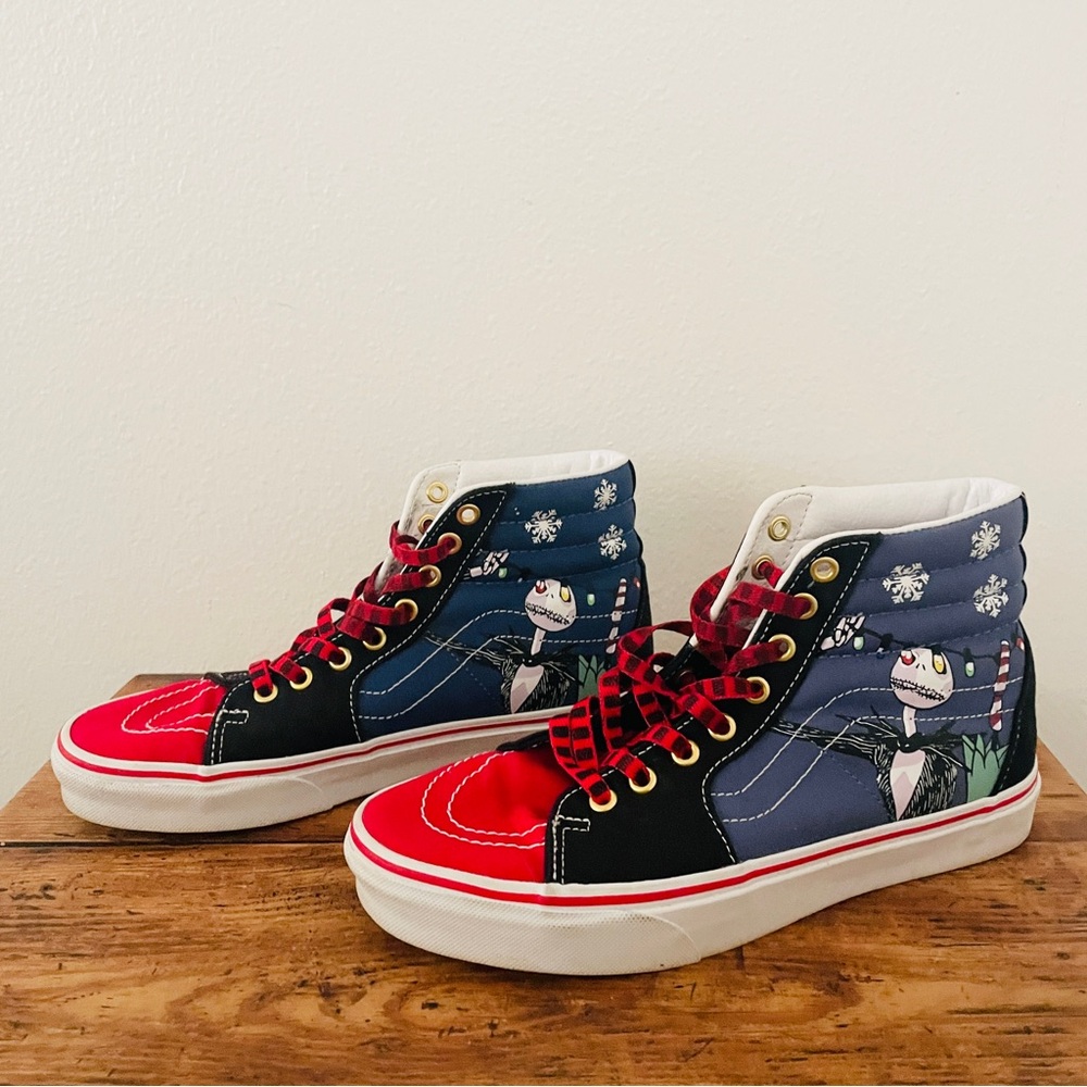 RARE Vans x Disney Nightmare Before Christmas Sk8 Hi Christmas Town Sneakers